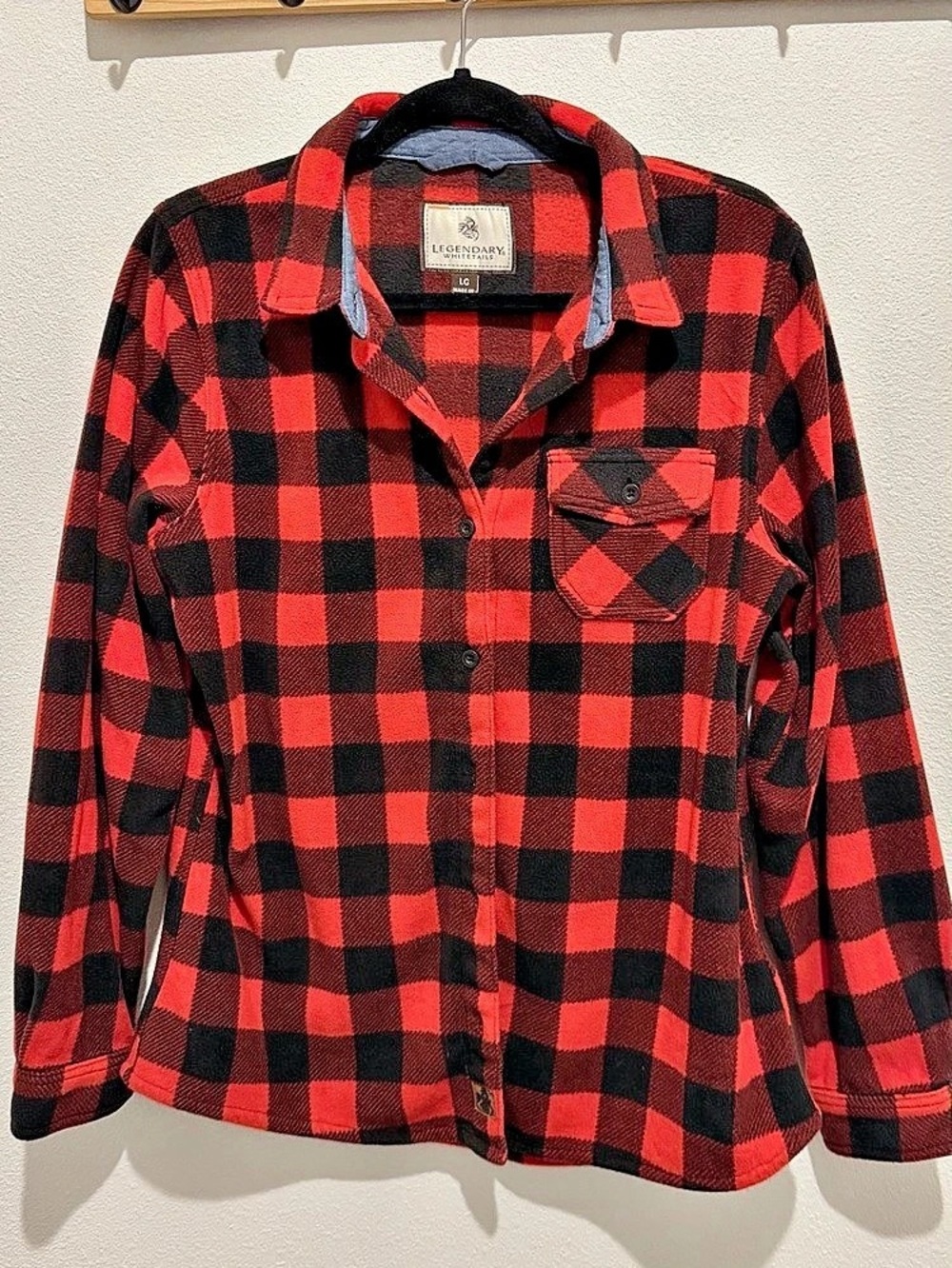 Legendary Whitetails Cottage Escape Flannel Red & Black Checkered | Women’s Lar